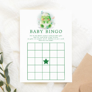 Waterverf Dinosaurus Ei Baby Bingo Uitnodiging