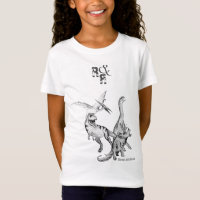 Waterverf Dinosaurus Kinderen Rammen en Brullen