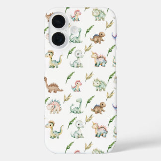 Waterverf Dinosaurus Ontdekking iphone Hoesje