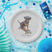 Waterverf Doberman Papier Bord (Feest)