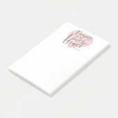 Waterverf docent cadeau hart post-it® notes (Schuin)