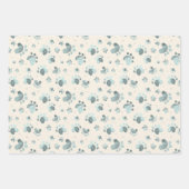 Waterverf Dog Pit Wrapping Paper Set van 3 (Voorkant 3)