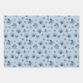 Waterverf Dog Pit Wrapping Paper Set van 3 (Voorkant)