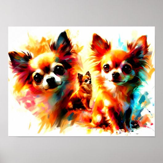 Waterverf Dog Poster (Voorkant)