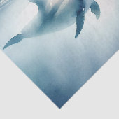 Waterverf Dolfijn Decoupage Tissuepapier (Detail)