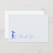 Waterverf Dolfijn Sorority Note Kaart (Voorkant / Achterkant)