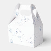 Waterverf dolfijnen Geslacht onthullen Bedankdoosjes (Achterkant)