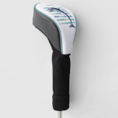 Waterverf DOLPHIN kunst Golfheadcover (Schuin)