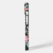 Waterverf donkerbruin boho bloemenschrift naam Case-Mate iPhone case (Achterkant / Links)