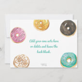 Waterverf Donut Baby shower - GraphicLoveShop Kaart (Achterkant)