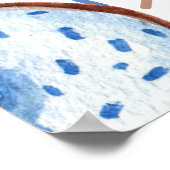 Waterverf Donuts Baby brunchdouche Poster (Hoek)