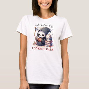 Waterverf Dood Boekenliefhebber T-shirt