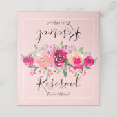 Waterverf Door Floral gereserveerde bruiloft (Buitenkant ongevouwen)