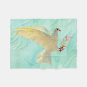 Waterverf Dove Fleece Deken (Voorkant (Horizontaal))