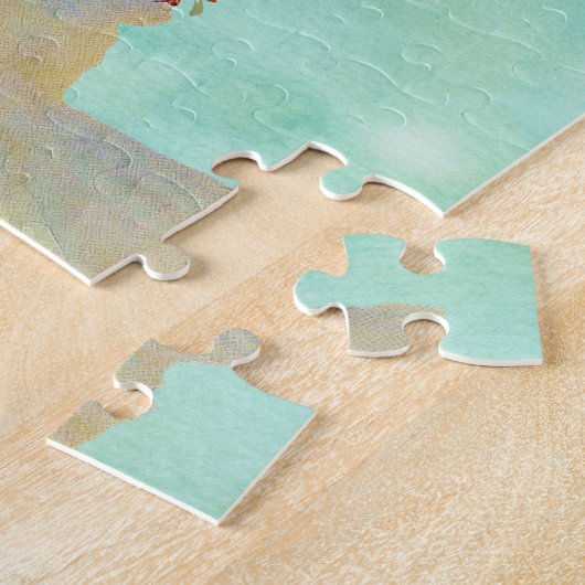 Waterverf Dove Legpuzzel (Zijkant)