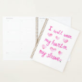 Waterverf Draag uw hart op uw Slv Planner (Display)