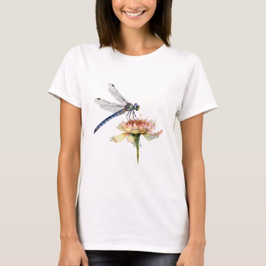 Waterverf Dragon Fly T-shirt (Voorkant)