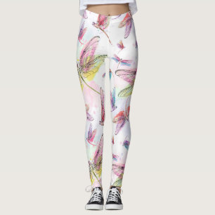 Waterverf Dragonflies Legging