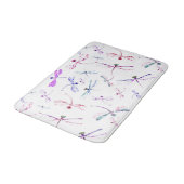 Waterverf Dragonflies Roze Lavender Blue White Badmat (Gekanteld)