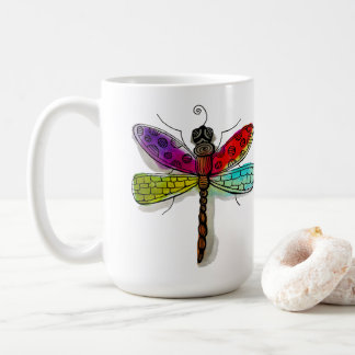 Waterverf Dragonfly Coffee Mok