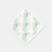Waterverf Dragonfly in Soft Blues en Green art Servetten (Hoek)