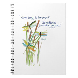 Waterverf Dragonfly met Lewis Carroll Notitieboek