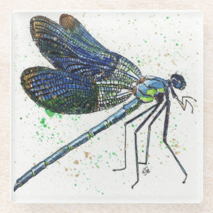 Waterverf Dragonfly Onderzetter