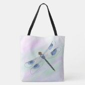 Waterverf Dragonfly over Canvas tas (Achterkant)