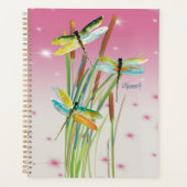 Waterverf Dragonfly Pink Planner (Voorkant)