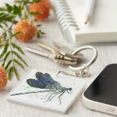 Waterverf Dragonfly Sleutelhanger (Voorkant Rechts)