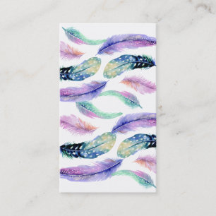 Waterverf Dream Catcher Wild Feathers Visitekaartje