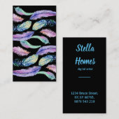 Waterverf Dream Catcher Wild Feathers Visitekaartje (Voorkant / Achterkant)