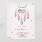 Waterverf Dreamcatcher Baby shower Uitnodiging (Voorkant)