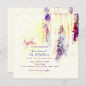 Waterverf Dreamcatcher Feathers Bruiloft Kaart (Voorkant / Achterkant)