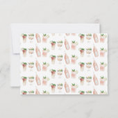 Waterverf drink bachelorette champagne bedankt (Achterkant)