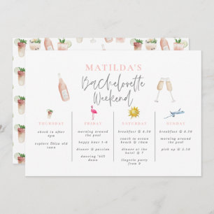 Waterverf drink reisroute naar het weekend van bac