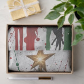 Waterverf Drip Ornament Kerstboom Decoupage Tissuepapier (Geschenk)