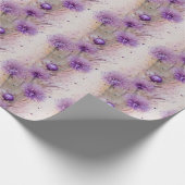 Waterverf dromerige pastel Allium Flowers Cadeaupapier (Hoek)