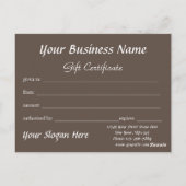 Waterverf Duitse Herder Cadeaubon Briefkaart (Achterkant)