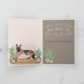 Waterverf Duitse Herder Fun Moederdag Kaart (Binnen)