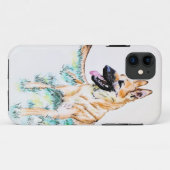 Waterverf Duitse Herder Malinois Case-Mate iPhone Case (Achterkant (horizontaal))