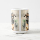 Waterverf DUITSE SHEPHERD DOG Koffiemok (Center)