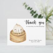 Waterverf dumpling - bedankt babyshower (Staand voorkant)