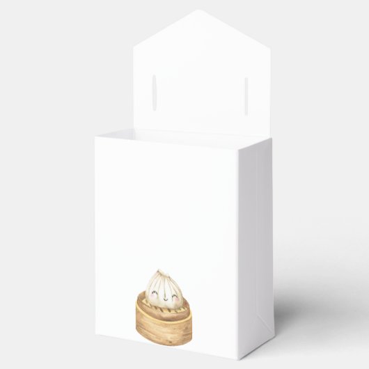 Waterverf Dumpling - Dank u baby shower Bedankdoosjes (Geopend)