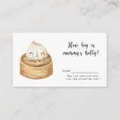 Waterverf dumpling - Hoe groot is mama's buik Informatiekaartje (Voorkant)