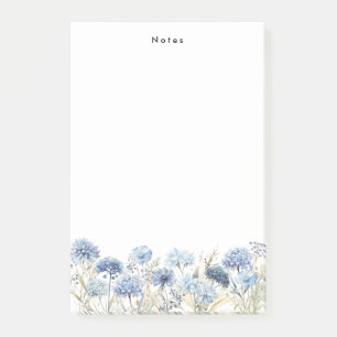 Waterverf Dust Blue Hydrangeas Gepersonaliseerd Post-it® Notes