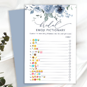 Waterverf Dusty Blue Floral Vrijgezellenfeest