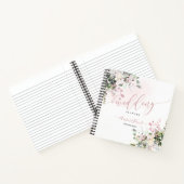 WATERVERF DUSTY BLUSH PINK EUCALYPTUS WEDDING NOTITIEBOEK (Binnen)