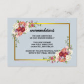 Waterverf Dusty Grey Gold Blush Peach Weddenschap Informatiekaartje (Voorkant)