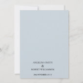 Waterverf Dusty Grey Gold Blush Peach Weddenschap Kaart (Achterkant)